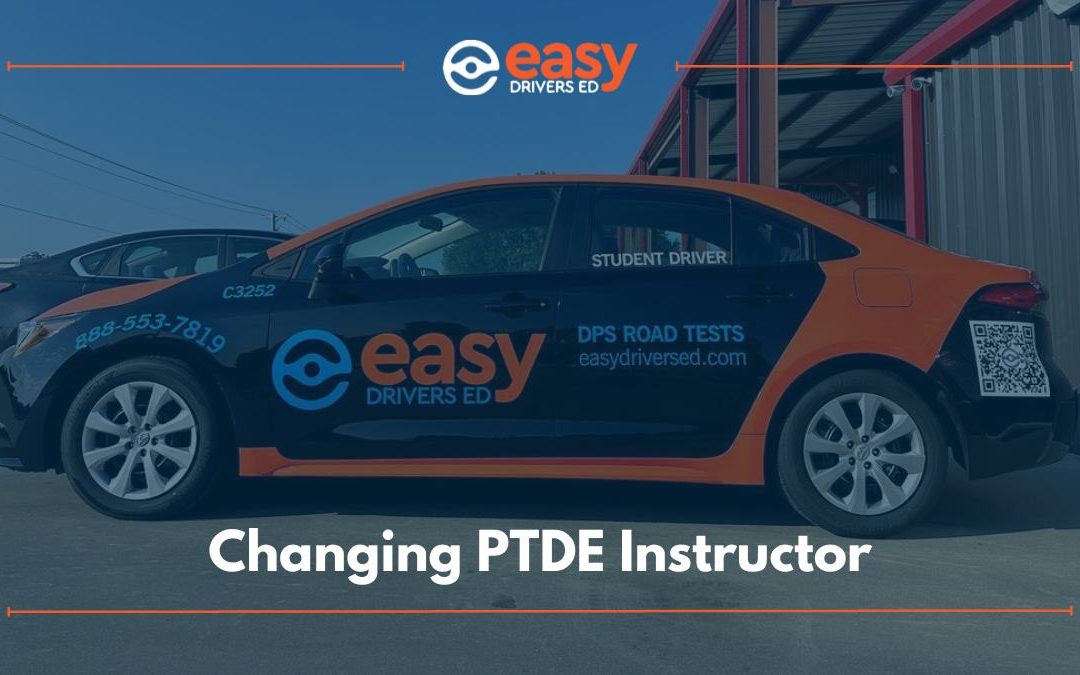 Changing PTDE Instructor