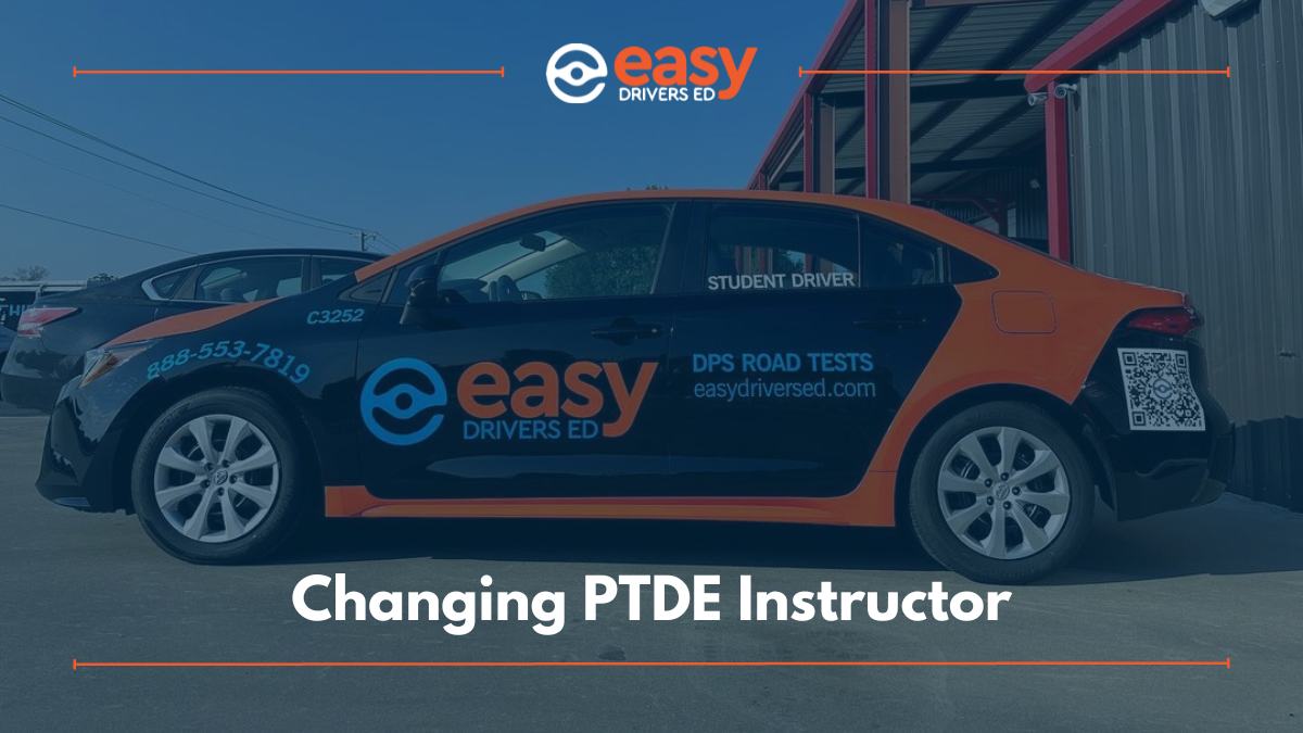 Changing PTDE Instructor