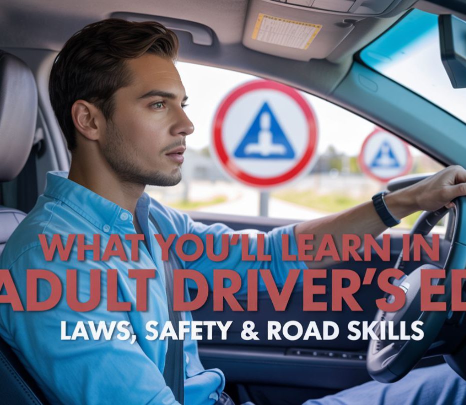 What You’ll Learn in Adult Driver’s Ed: Laws, Safety & Road Skills