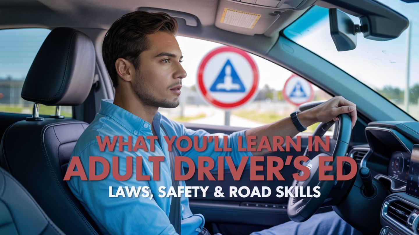 What You’ll Learn in Adult Driver’s Ed: Laws, Safety & Road Skills